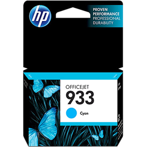 Original HP 933 Cyan Ink Cartridge | Works with HP OfficeJet 6100, 6600, 6700, 7110, 7510, 7610 Series | CN058AN