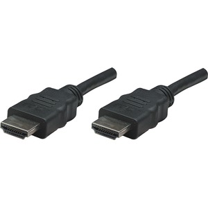 Manhattan HDMI Male to Male High Speed Shielded Cable, 25', Black