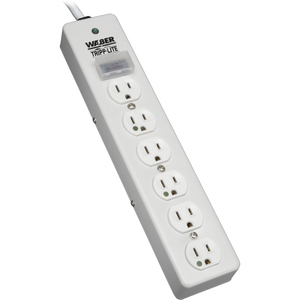 Tripp Lite by Eaton Hospital-Grade Surge Protector with 6 Hospital-Grade Outlets, 6 ft. (1.83 m) Cord, 1050 Joules, UL 1363, Not for Patient-Care Rooms