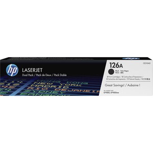 Original HP 126A Black Toner Cartridges (2-pack) | Works with HP LaserJet Pro 100 color MFP M175 Series, HP LaserJet Pro CP1025 Series, HP TopShot LaserJet Pro M275 MFP Series | CE310AD