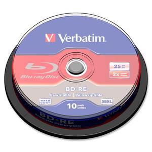Verbatim BD-RE 25GB 2X with Branded Surface