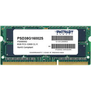Patriot Memory DDR3 8GB PC3-12800 (1600MHz) SODIMM