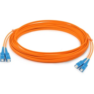 AddOn 10m SC (Male) to SC (Male) Orange OM1 Duplex Fiber OFNR (Riser-Rated) Patch Cable