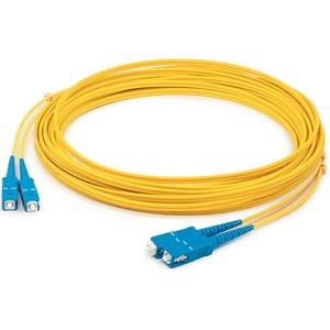 AddOn 1m SC (Male) to SC (Male) Yellow OS2 Duplex Fiber OFNR (Riser-Rated) Patch Cable