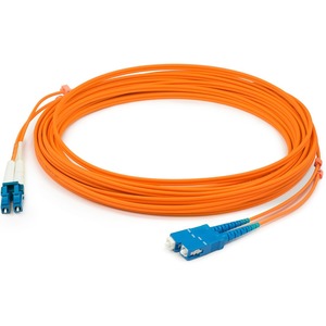 AddOn 3m LC (Male) to SC (Male) Orange OM1 Duplex Fiber OFNR (Riser-Rated) Patch Cable