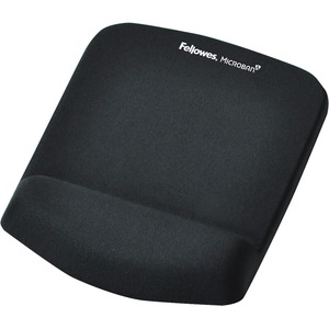 Fellowes? PlushTouch? Mouse Pad With Wrist Rest, Black