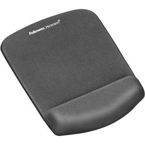 Fellowes PlushTouch Wrist Rest with Mouse Pad, FoamFusion Technology, Graphite (9252201)