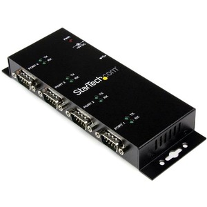 StarTech.com USB to Serial Adapter Hub &acirc;&euro;" 4 Port &acirc;&euro;" Industrial &acirc;&euro;" Wall Mount &acirc;&euro;" Din Rail &acirc;&euro;" COM Port Retention &acirc;&euro;" FTDI USB Serial