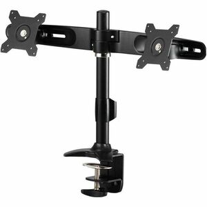Amer Mounts Clamp Based Dual Monitor Mount for two 15"-24" LCD/LED Flat Panel Screens