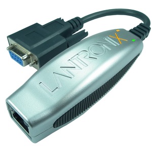 Lantronix Compact 1-Port Secure Serial (RS232) to IP Ethernet Device Server; Up to 256-bit AES encryption; International 110