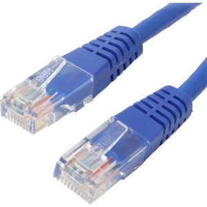 4XEM 15FT Cat6 Molded RJ45 UTP Ethernet Patch Cable (Blue)