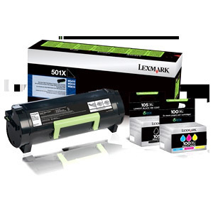 Lexmark Black Return Program Toner Cartridge for US Government, 1000 Yield (70C00KG)