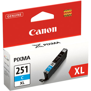Canon CLI-251XL CYAN Compatible to iP7220,iX6820,MG5420,MG5520/MG6420,MG5620/MG6620,MX922/MX722,iP8720,MG6320,MG7120,MG7520 Printers