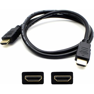 3ft HDMI 1.4 Male to HDMI 1.4 Male Black Cable Which Supports Ethernet Channel For Resolution Up to 4096x2160 (DCI 4K)
