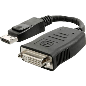 4XEM 9in DisplayPort To DVI-I Dual Link M/F Adapter Cable