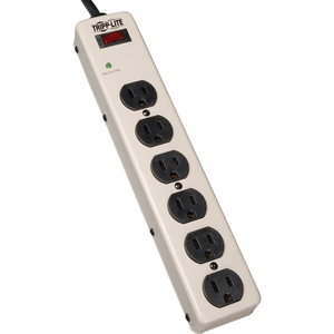 Tripp Lite by Eaton 6-Outlet Industrial Surge Protector, 6 ft. (1.83 m) Cord, 900 Joules, 12.5 in. length