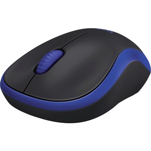 Logitech M185 Wireless Mouse, 2.4GHz with USB Mini Receiver, 12-Month Battery Life, 1000 DPI Optical Tracking, Ambidextrous, Compatible with PC, Mac, Laptop (Blue)