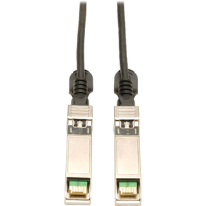 Eaton Tripp Lite Series SFP+ 10Gbase-CU Passive Twinax Copper Cable, SFP-H10GB-CU1M Compatible, Black, 1M (3.28 ft.)