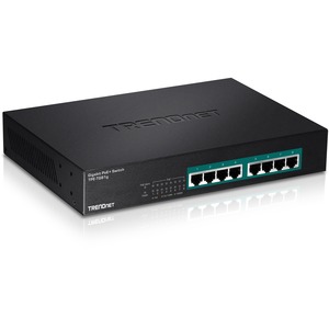 TRENDnet 8-Port Gigabit GREENnet PoE+ Switch; TPE-TG81g; 8 x Gigabit PoE+ Ports; Rack Mountable; Up to 30 W Per Port with 110 W Total Power Budget; Ethernet Network Switch; Metal; Lifetime Protection