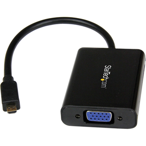 StarTech.com Micro HDMI?&reg; to VGA Adapter Converter with Audio for Smartphones / Ultrabooks / Tablets