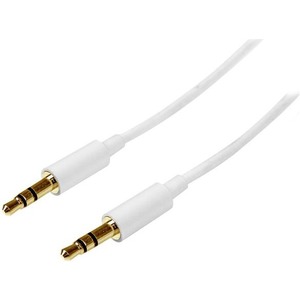 StarTech.com 3m White Slim 3.5mm Stereo Audio Cable