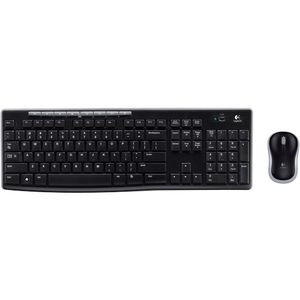 Logitech 920004536 MK270 Wireless Combo Keyboard/Mouse USB Black