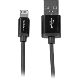 StarTech.com 1m (3ft) Black Apple&reg; 8-pin Lightning Connector to USB Cable for iPhone / iPod / iPad