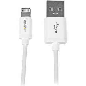 StarTech.com 1m (3ft) White Apple&reg; 8-pin Lightning Connector to USB Cable for iPhone / iPod / iPad