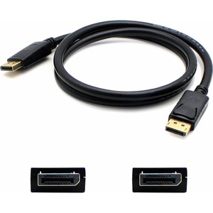 10ft DisplayPort 1.2 Male to DisplayPort 1.2 Male Black Cable For Resolution Up to 3840x2160 (4K UHD)