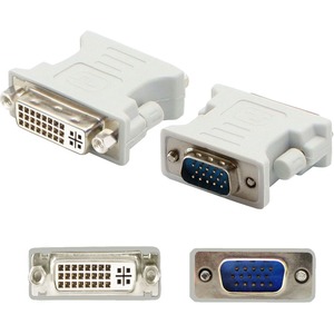 VGA Male to DVI-I (29 pin) Female White Adapter For Resolution Up to 1920x1200 (WUXGA)
