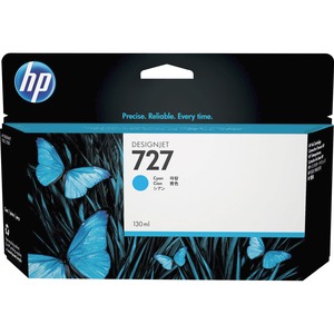 HP HEWB3P19A 727 Ink Cartridge, Cyan Standard Yield