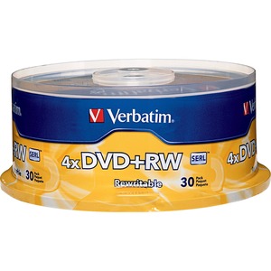 Verbatim DVD+RW Blank Discs 4.7GB 4X Recordable Discs