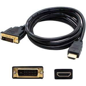 5PK HDMI 1.3 Male to DVI-D Single Link (18+1 pin) Female Black Adapters For Resolution Up to 1920x1200 (WUXGA)