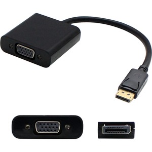 5PK DisplayPort 1.2 Male to VGA Female Black Adapters For Resolution Up to 1920x1200 (WUXGA)