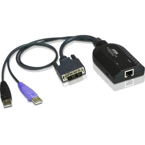 ATEN DVI USB Virtual Media KVM Adapter Cable with Smart Card Reader (CPU Module)-TAA Compliant