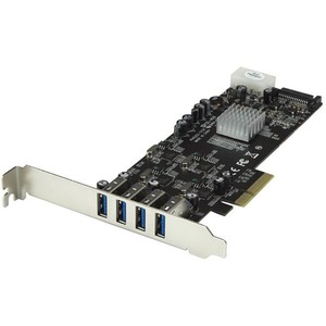 StarTech.com 4 Port PCI Express (PCIe) SuperSpeed USB 3.0 Card Adapter w/ 4 Dedicated 5Gbps Channels