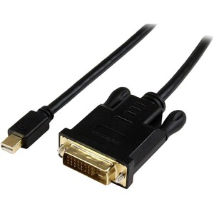 StarTech.com 6ft Mini DisplayPort to DVI Cable, Active Mini DP to DVI-D Adapter/Converter Cable, 1080p Video, mDP to DVI Monitor/Display