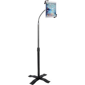 CTA Digital Height-Adjustable Gooseneck Floor Stand for 7-13 Inch Tablets