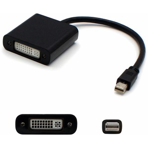 Mini-DisplayPort 1.1 Male to DVI-I (29 pin) Female Black Adapter For Resolution Up to 1920x1200 (WUXGA)