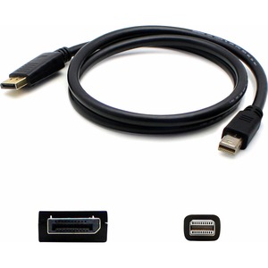 6ft Mini-DisplayPort 1.1 Male to DisplayPort 1.2 Male Black Cable For Resolution Up to 3840x2160 (4K UHD)