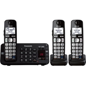 Panasonic KX-TGE243B DECT 6.0 1.90 GHz Cordless Phone