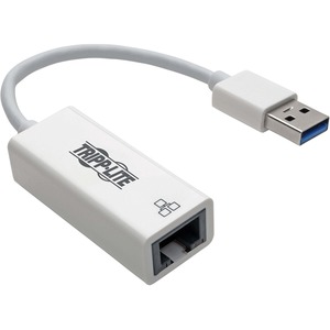 Tripp Lite by Eaton USB 3.0 SuperSpeed to Gigabit Ethernet NIC Network Adapter RJ45 10/100/1000 White