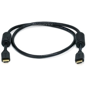 Monoprice 3ft 28AWG High Speed HDMI Cable With Ethernet with Ferrite Cores