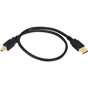 Monoprice 1.5ft USB 2.0 A Male to B Male 28/24AWG Cable