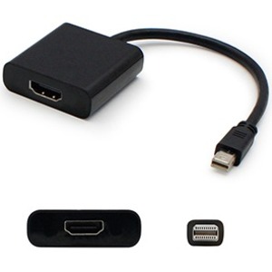 Mini-DisplayPort 1.1 Male to HDMI 1.3 Female Black Active Adapter For Resolution Up to 2560x1600 (WQXGA)