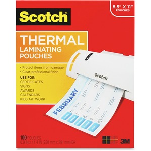 THERMAL POUCHES, LETTER SIZE,3 MIL THICK