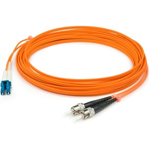 AddOn 3m LC (Male) to ST (Male) Orange OM1 Duplex Fiber OFNR (Riser-Rated) Patch Cable