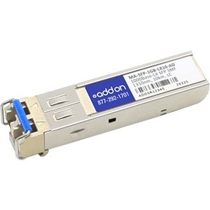 AddOn Cisco Meraki MA-SFP-1GB-LX10 Compatible TAA Compliant 1000Base-LX SFP Transceiver (SMF, 1310nm, 10km, LC, DOM)