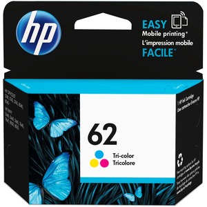 Original HP 62 Tri-color Ink Cartridge | Works with HP ENVY 5540, 5640, 5660, 7640 Series, HP OfficeJet 5740, 8040 Series, HP OfficeJet Mobile 200, 250 Series | Eligible for Instant Ink | C2P06AN