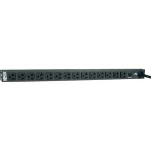 Tripp Lite by Eaton PDU 2.4kW Single-Phase 120V Basic PDU 14 NEMA 5-15/20R Outlets NEMA L5-20P Input 15 ft. (4.57 m) Cord 0U Vertical